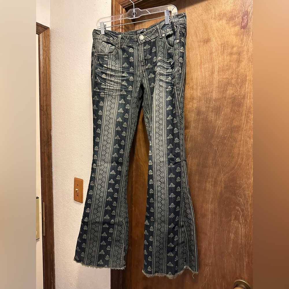 Boho Patterned Flare Pants